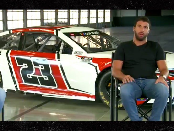 Bubba Wallace Unveils New Michael Jordan Owned Race Car Black Red 23