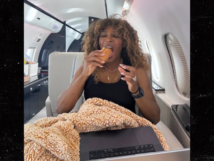 Serena Williams Shows Off Svelte Frame In Private Jet Snap
