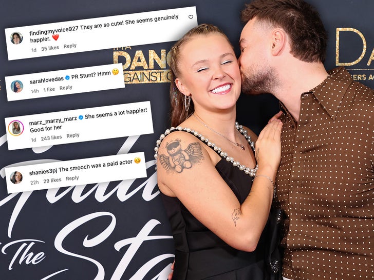 O relacionamento de JoJo Siwa agitou-se esta semana - ela caiu no tapete na Gala dos Dançarinos Contra o Câncer de 2025... e se entregou ao PDA com o parceiro Chris Hughes. Os beijos voaram, assim como os comentários online; Algumas pessoas estão preocupadas com esse relacionamento, enquanto outras estão prontas para isso aqui 😊!