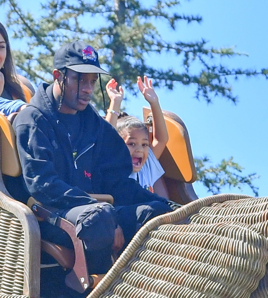 Travis Scott Takes Stormi To Universal Studios Hollywood