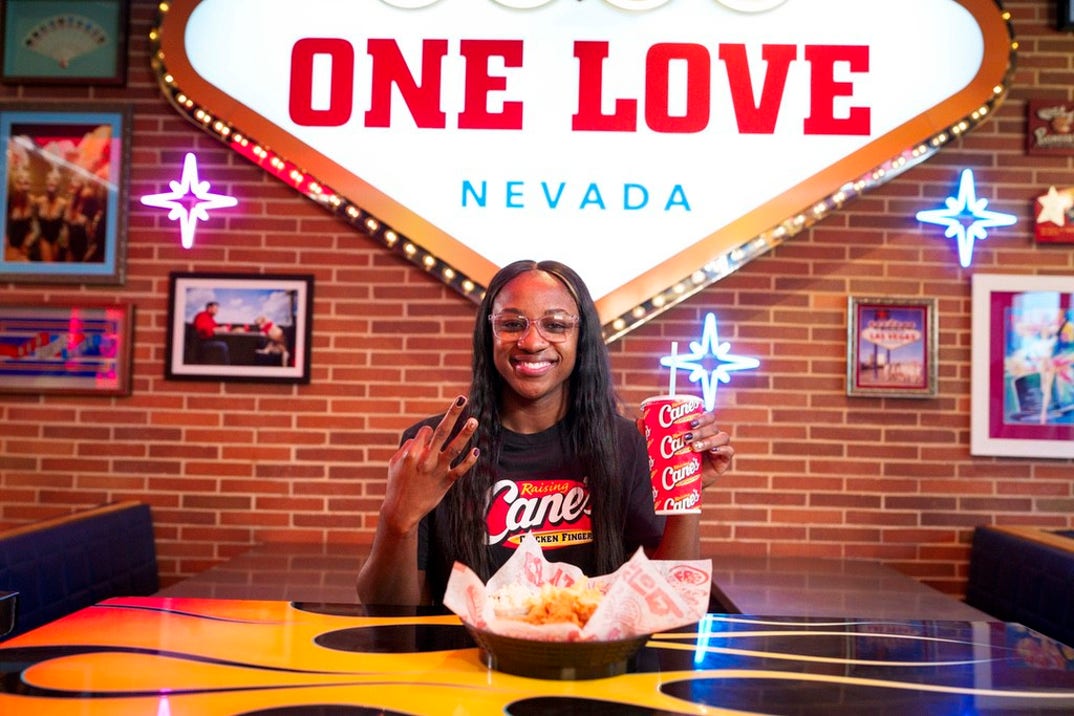 Jackie Young At Raising Cane's 1
