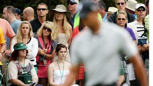 Lindsey Vonn -- Tailing Tiger Woods ... at The Masters