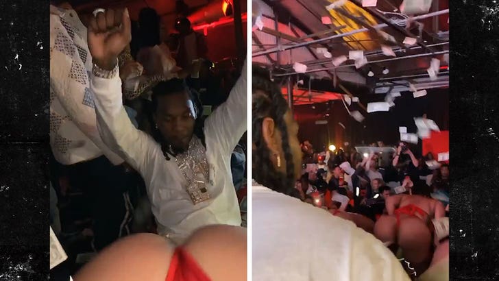 Offset Celebrates 28th Birthday with Cardi B and Strippers.