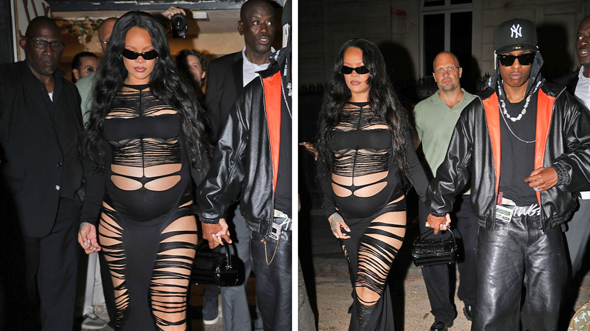 Rihanna and A$AP Rocky Bring Son Riot to Runway Show, Then Go Clubbing