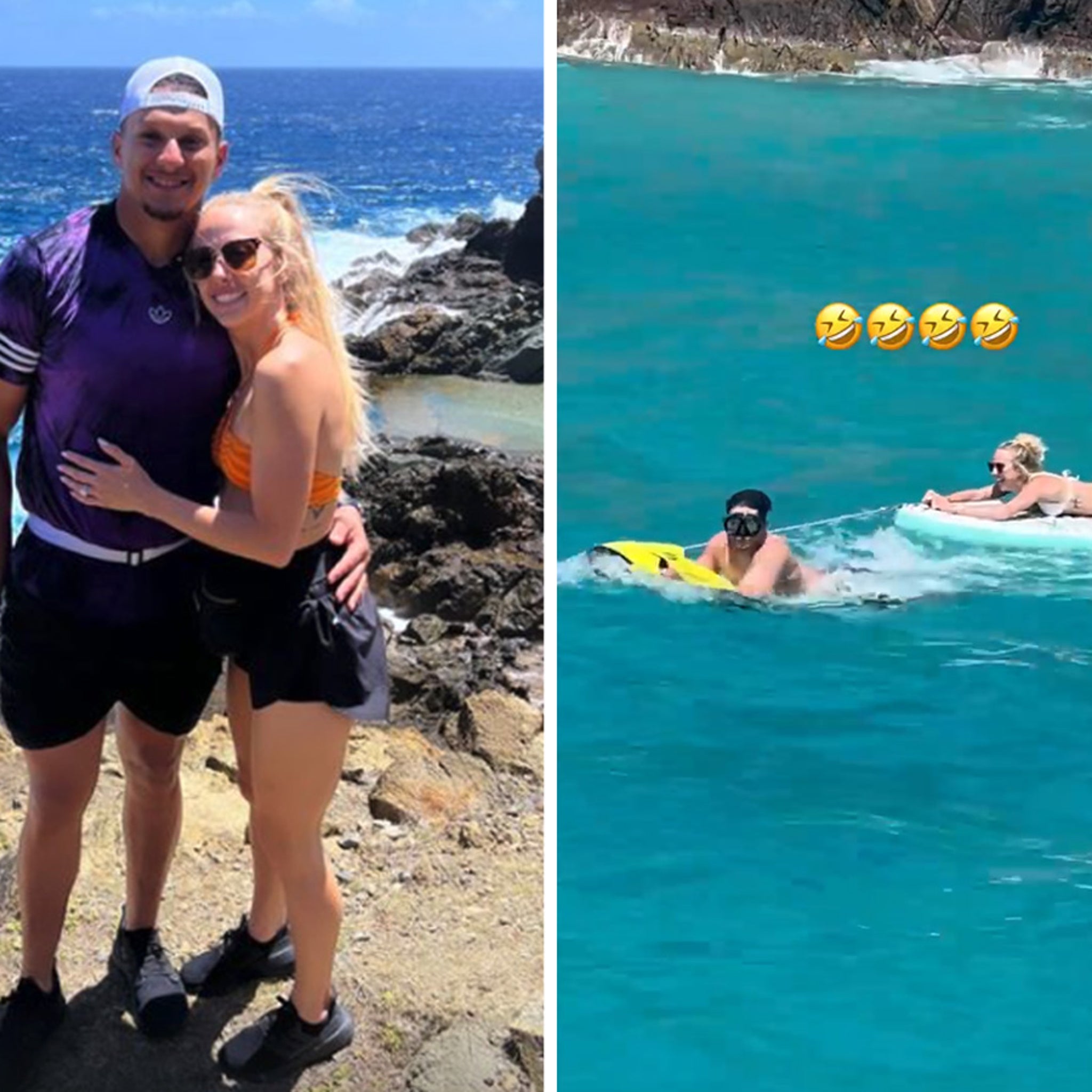 Patrick Mahomes and Wife Brittany Matthews Honeymoon in St. Barts - E!  Online