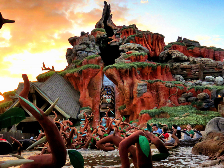 Disney Müşterileri Kapanmadan Önce Son Yolculuk Splash Mountain'a Akın