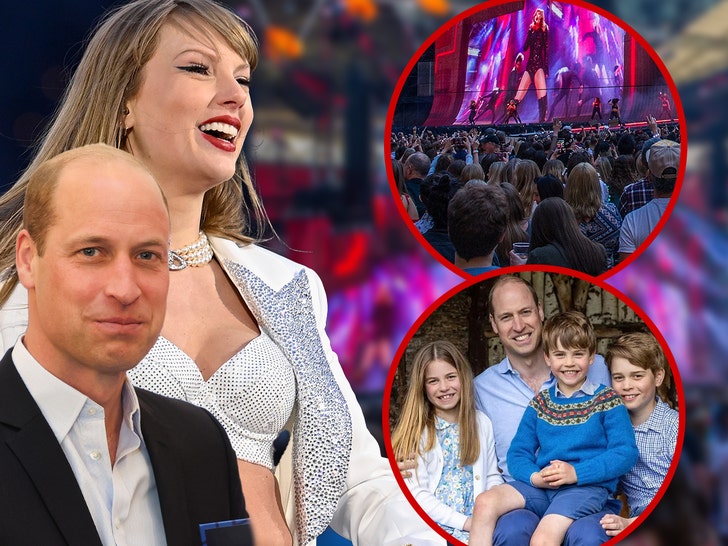 Taylor Swift Prince Harry et les enfants en tournée