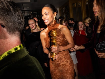 Zoe Saldana at Spago