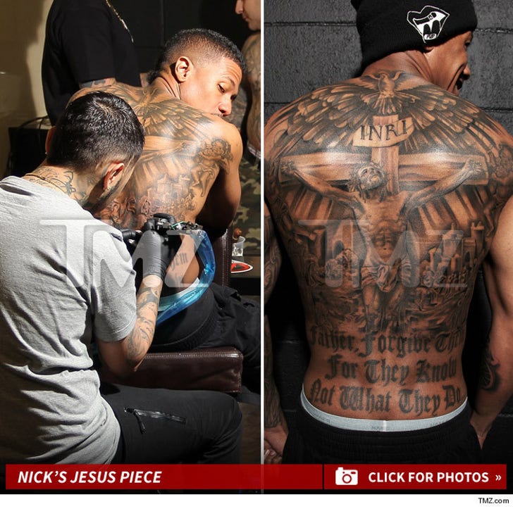 Nick Cannon's Complete Back Tattoo