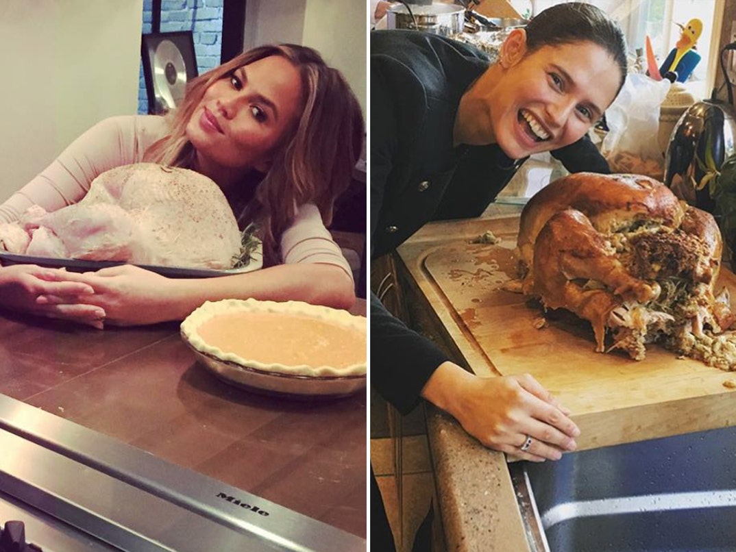 Chrissy Teigen (31) vs. Bianca Balti (33) -- Babes with Birds Edition