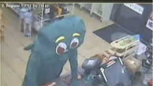 Gumby Tries to ROB Convenience Store [VIDEO]
