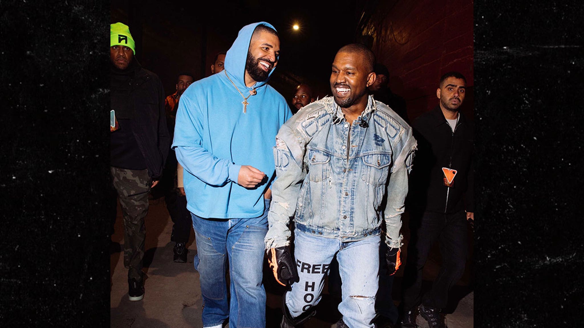 Drake Delights Fans With Pics of Him and Kanye West From Free Larry  Hoover Concert