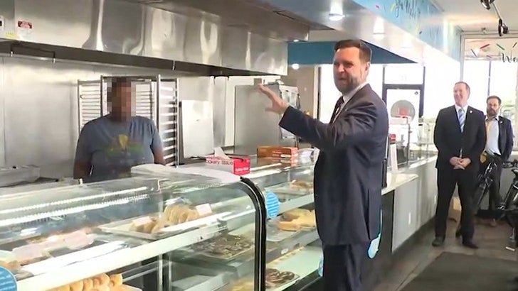 J.D. Vance Has Awkward Conversation With Donut Store Employee