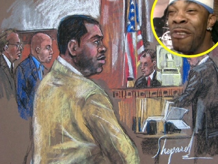 Busta Rhymes Court Sketch