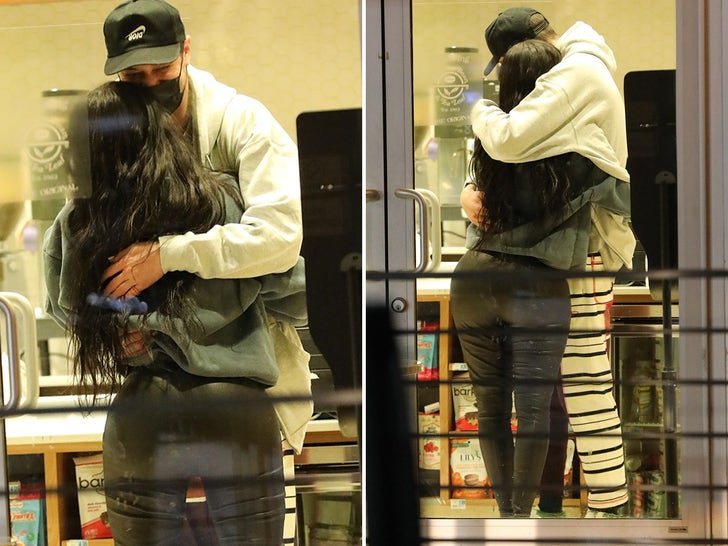 Kim Kardashian and Pete Davidson in Full Embrace