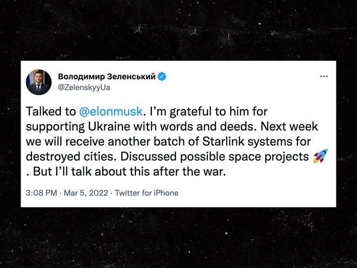 Volodymyr Zelensky tweet
