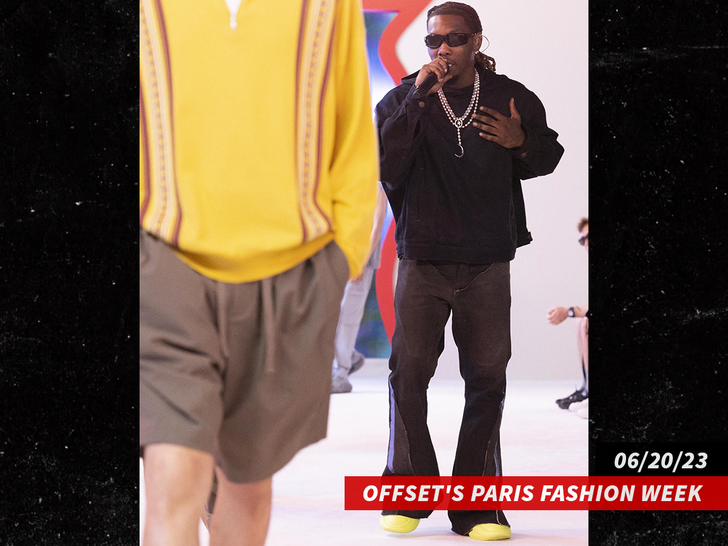 Offset's Paris Fashion Week