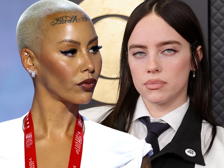 amber rose billie eilish getty comp