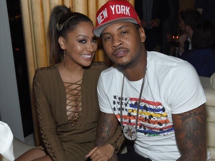La La Anthony and Carmelo Anthony -- Happier Times