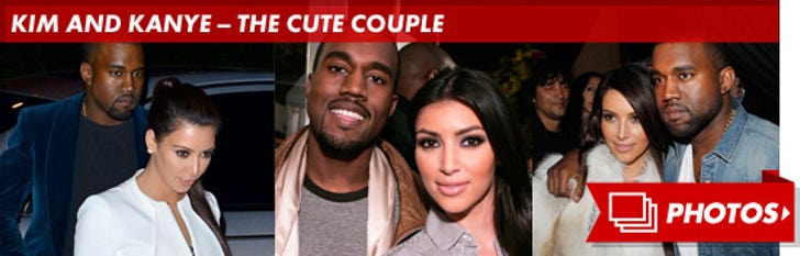 Kim and Kanye -- The Cute Couple