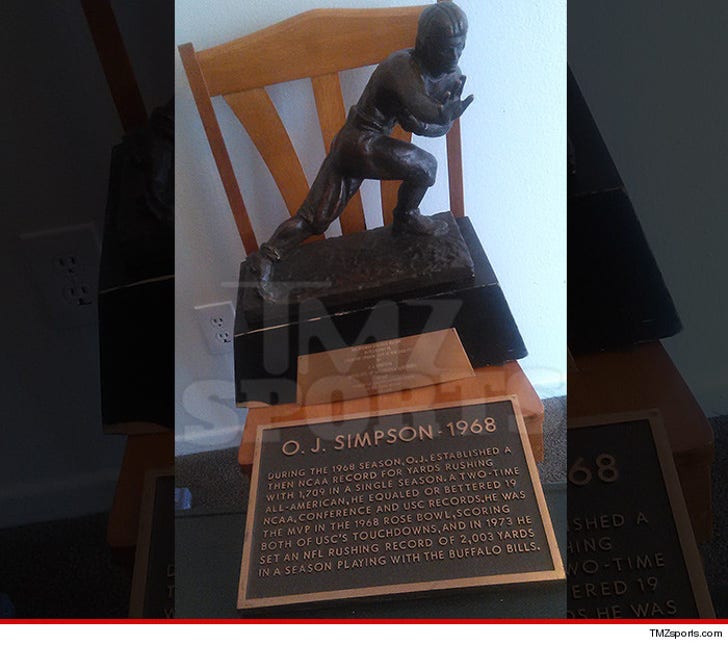 O.J. Simpsons Heisman Trophy is found 20 years after it 