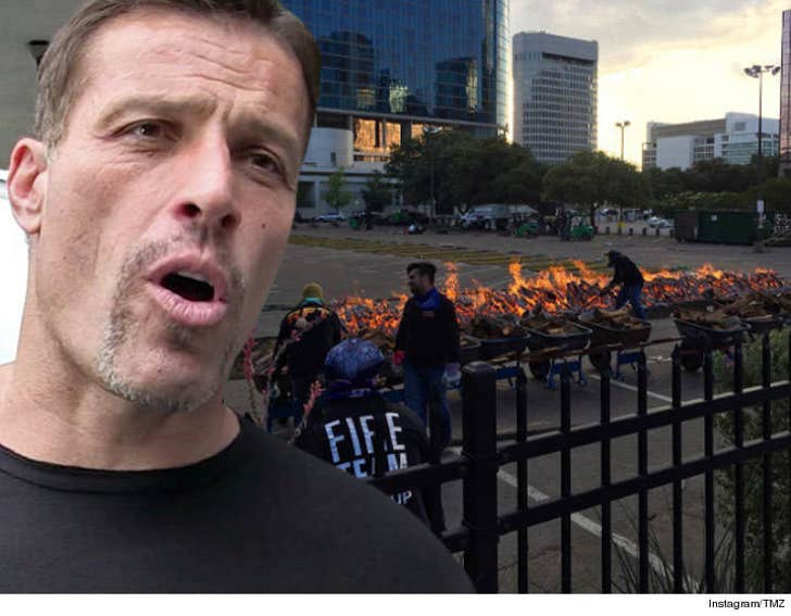 Tony Robbins -- Tells Fans to Walk on Hot Coals :: 0624-tony-robbins-hot-coals-instagramtmz-3