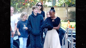 Angelina Jolie Takes Her Kids to a Movie