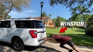 Jameis Winston Pushes SUV On Street, Somebody Sign Me!