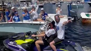 Lightning Stars Alex Killorn and Nikita Kucherov Take Stanley Cup On Jet Ski Ride!