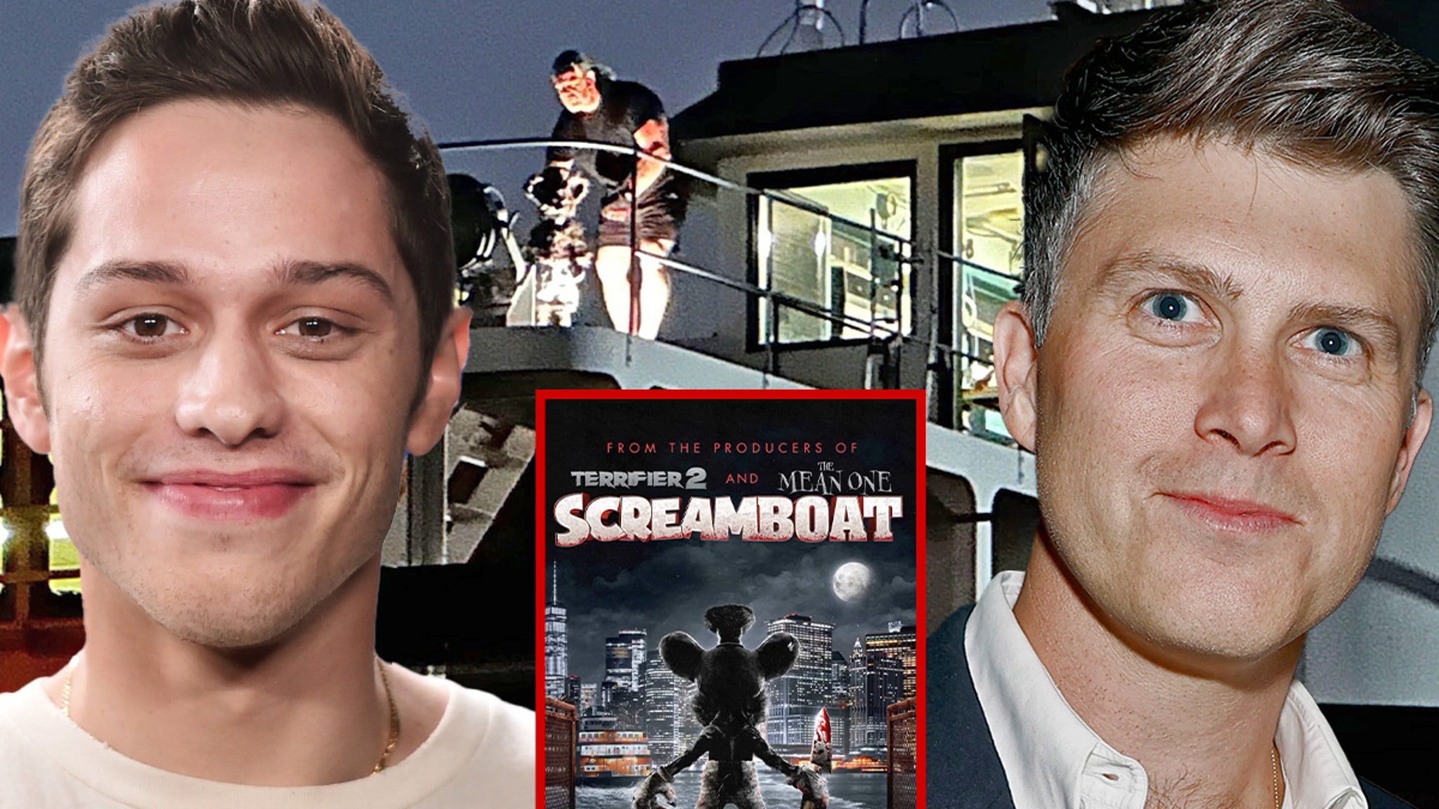 Pete Davidson and Colin Jost’s Staten Island Ferry Used For ‘Screamboat’ Filming