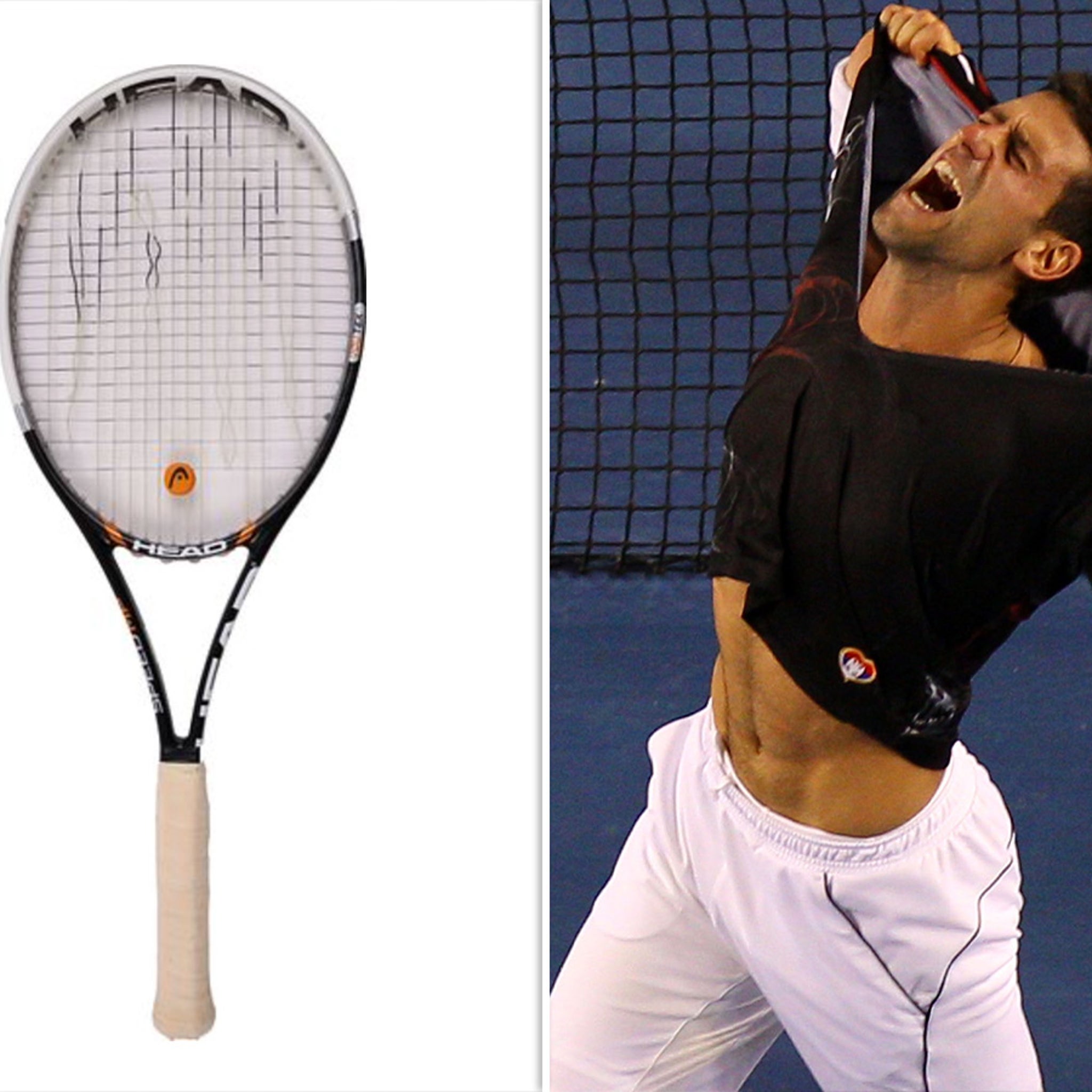 Novak Djokovic's 2012 Australian Open Final Racket Up For Auction