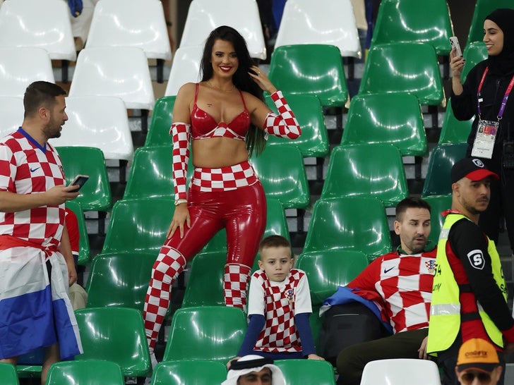 Model Ivana Knoll Celebrates Croatia's Huge World Cup Win In Sexy Outfit
