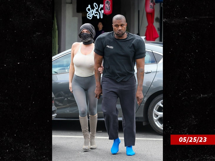 Kanye West Steps Out With Wife Bianca Censori With Her Head Fully Wrapped 