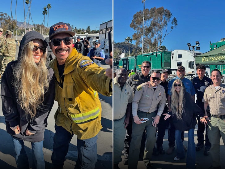 fergie with firefighters  fergie instagram sub