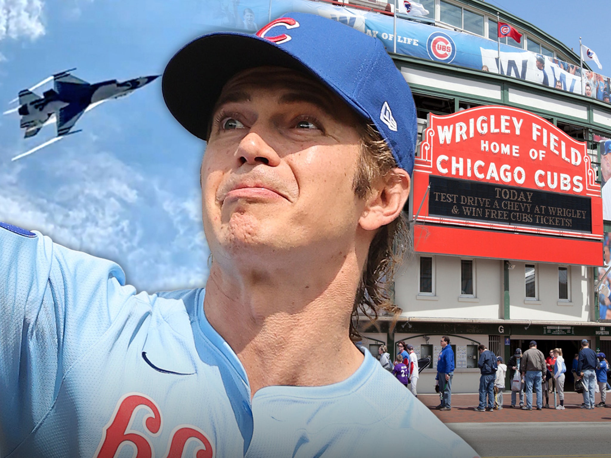 Cubs Duck For Cover, Actor's Song Derailed After Fighter Jet Buzzes Wrigley Field