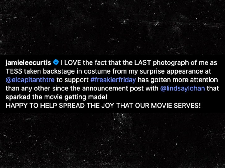Sub Jamie Lee Curtis Instagram