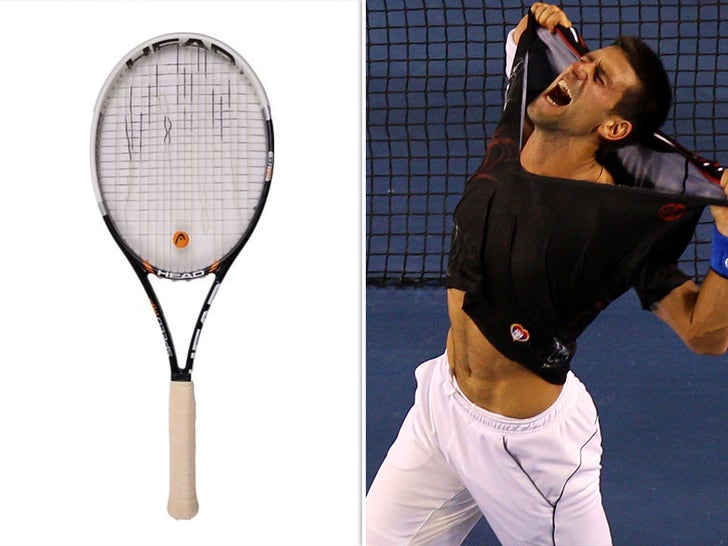 Novak Djokovic’s 2012 Aussie Open Final Racket Up For Grabs