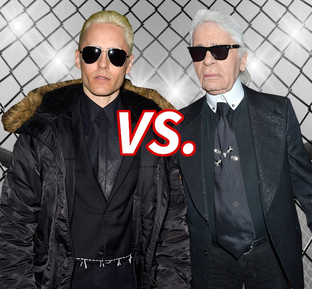 Blonde on Blonde! Jared Leto (43) vs. Karl Lagerfeld (81)