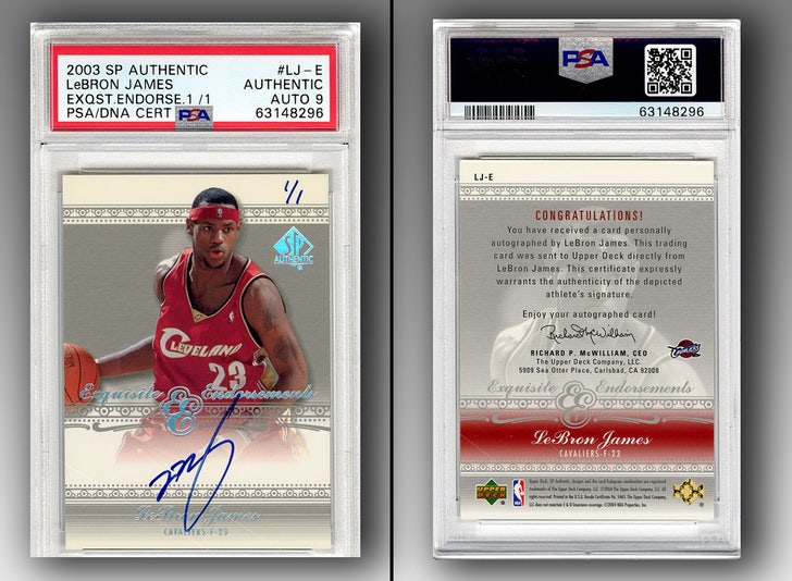 LeBron James 1-Of-1 Autographed Rookie Card Hits Auction Block 