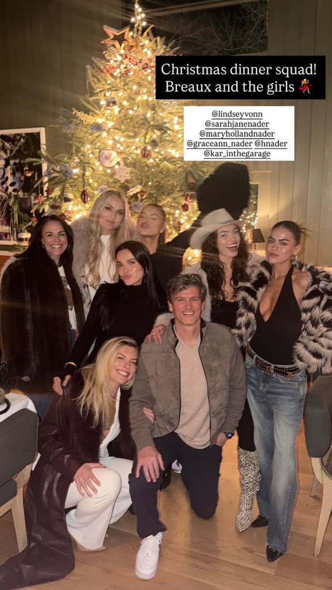 Sarah Jane Nader, Mary Holland Nader, Grace Ann Nader, Brooks Nader, Holland Greene Nader, Lindsey Vonn, & Karin Kildow