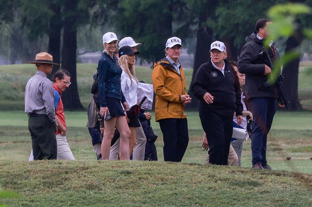 Natalie Harp and Donald Trump