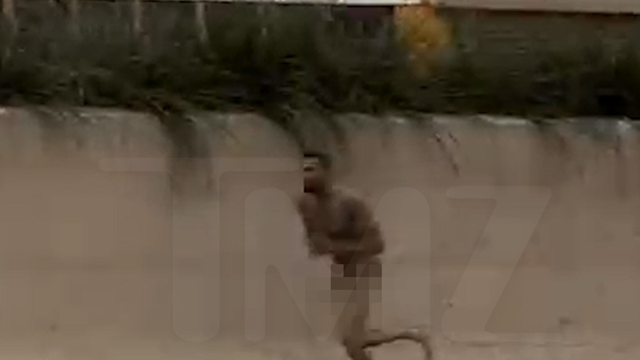 Video Shows Man Running Naked Along Texas Freeway thumbnail