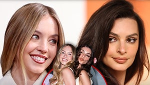 Sydney Sweeney, Emily Ratajkowski kerastase smiling happy main getty