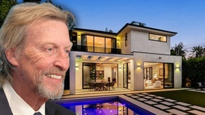 Nigel Lythgoe Beside His Hollywood Home