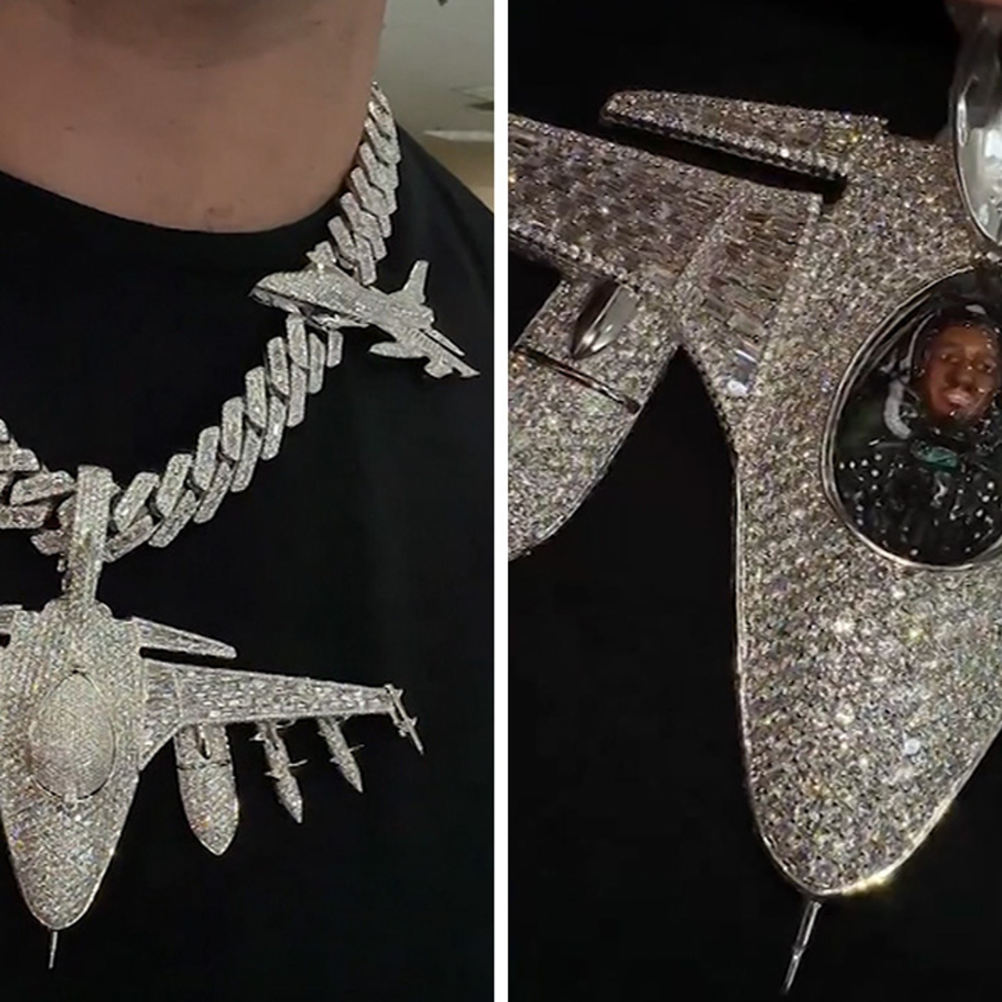 Sauce Gardner Wearing Massive Diamond Necklace to NFL Draft