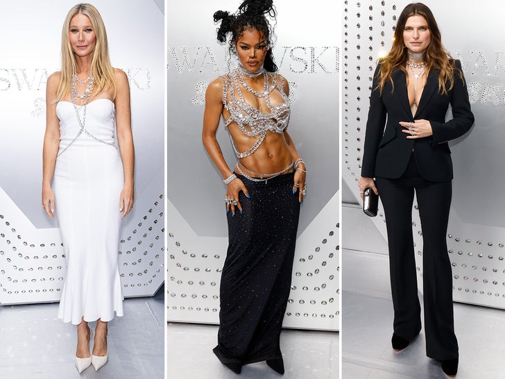 Celebs Who Shined At The Swarovski X SKIMS Celebration