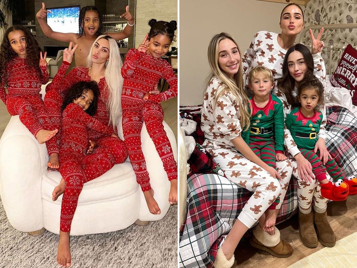 Famous Families Matching In Holiday Pajamas