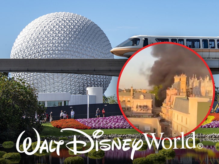 epcot disney world fire