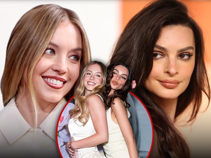 Sydney Sweeney, Emily Ratajkowski kerastase smiling happy main getty