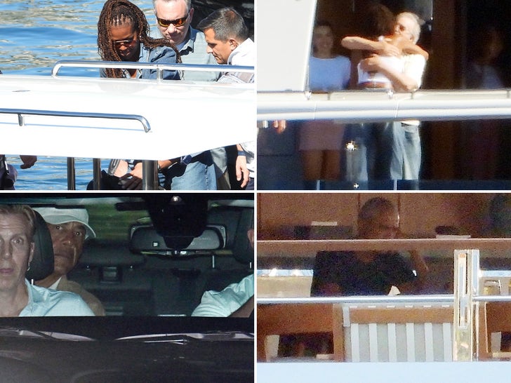 Barack and Michelle Obama Step Aboard Steven Spielberg’s Yacht